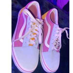 Vans old skool colorblock pink, orange,light blue